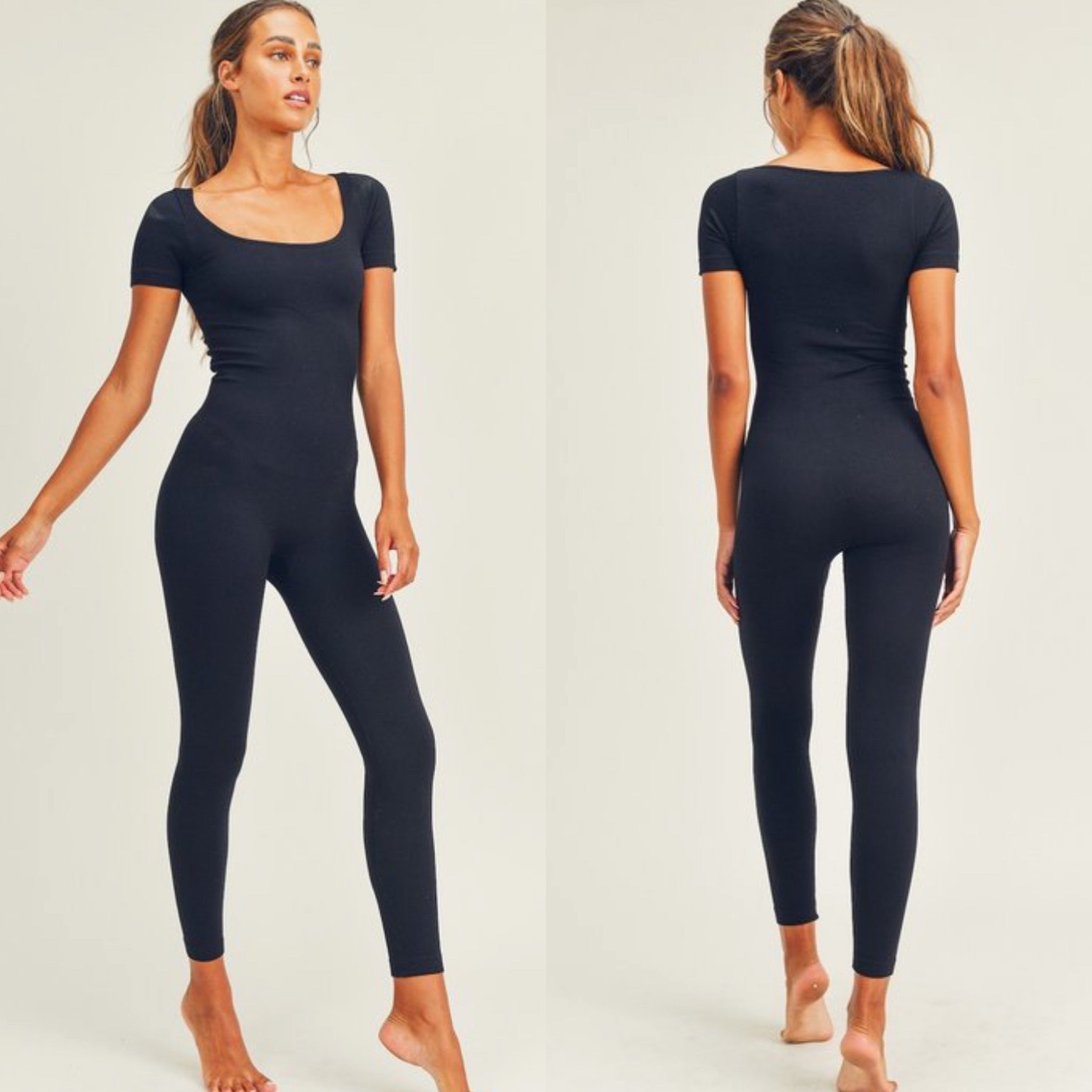 The “KIMS” Cap Sleeve Seamless Ribbed Jumpsuit