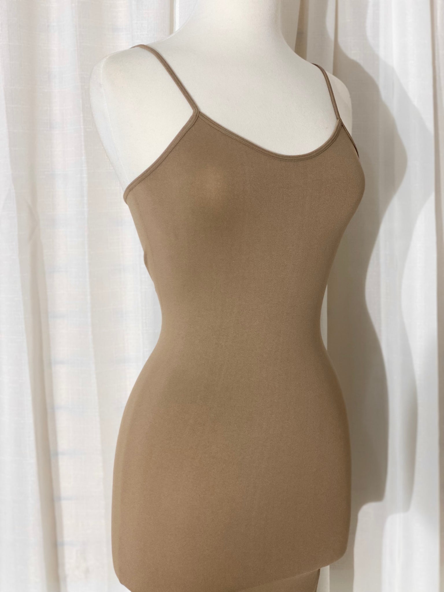 The “Kims” Mocha Nude Spandex Dress