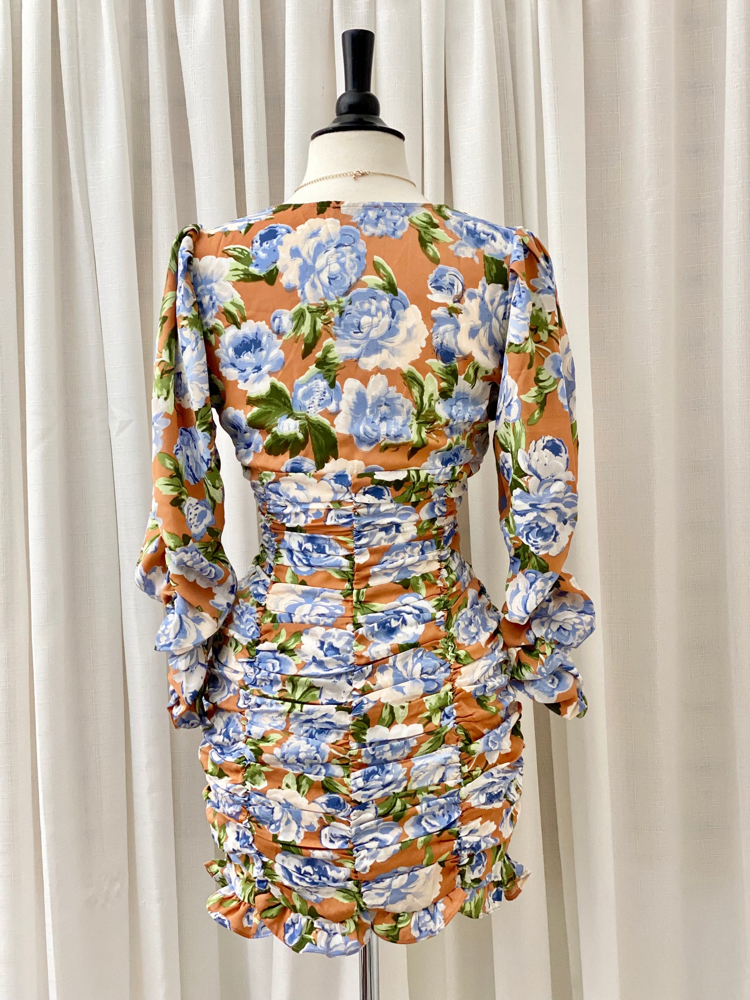 The “Isabella” Floral Ruched Dress