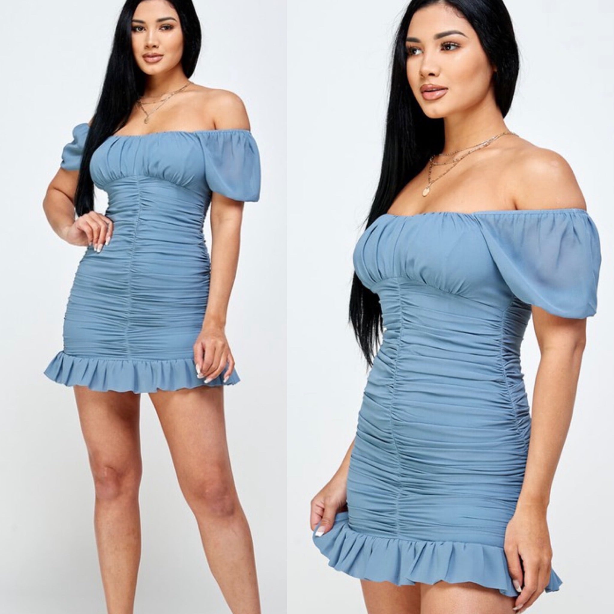 The “Isabella” Ruched Dress
