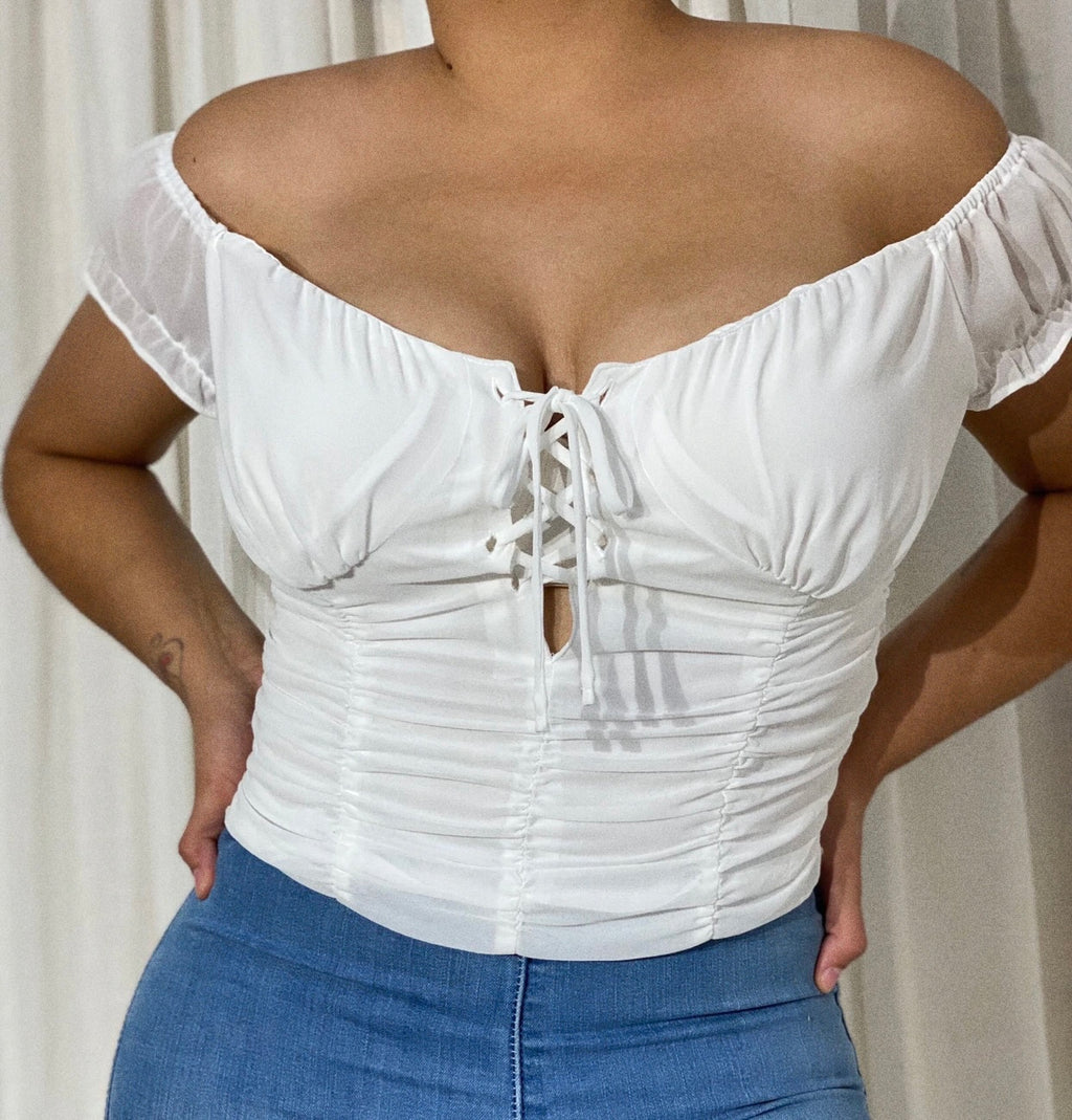 The “Jessica” Ruched Corset Top