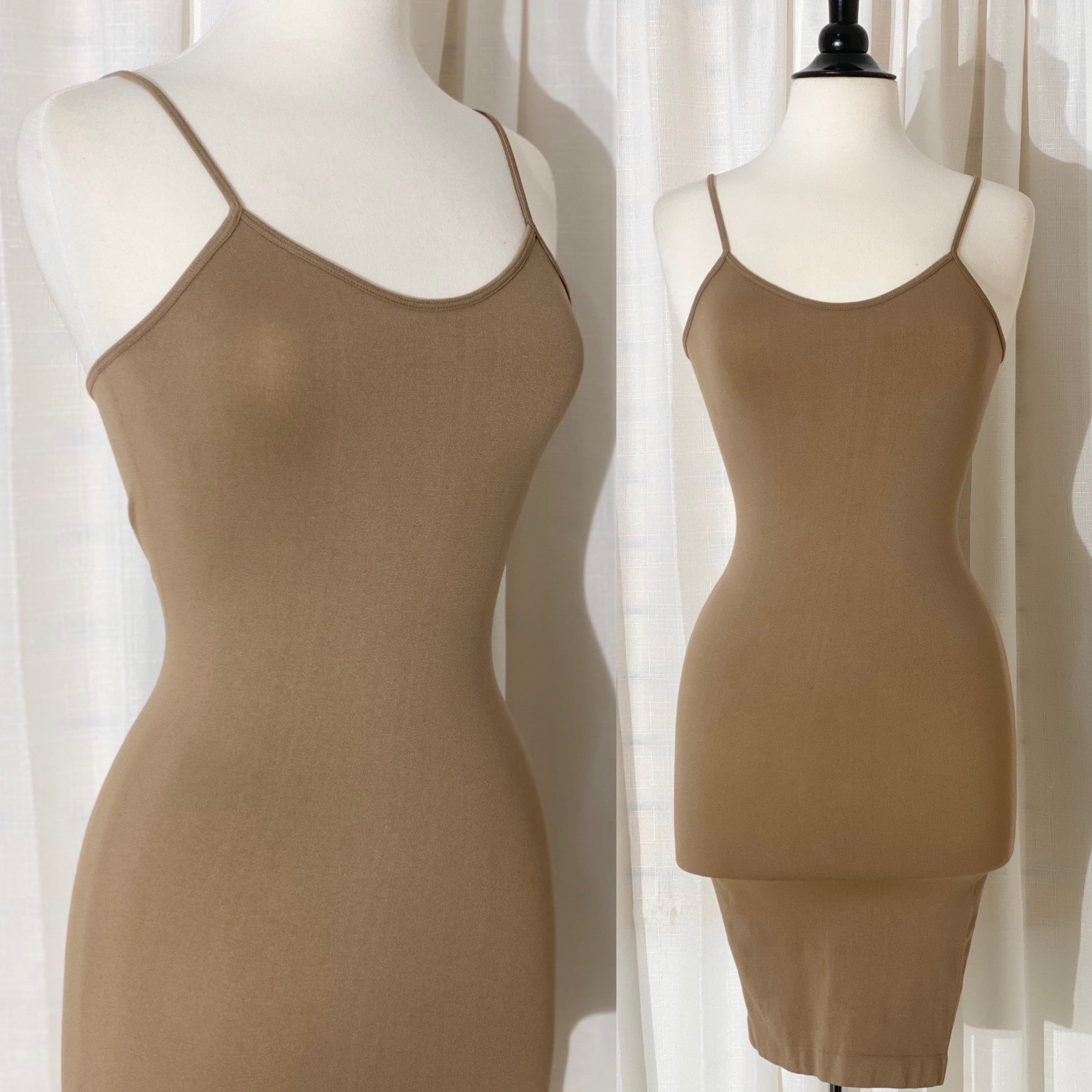 The “Kims” Mocha Nude Spandex Dress
