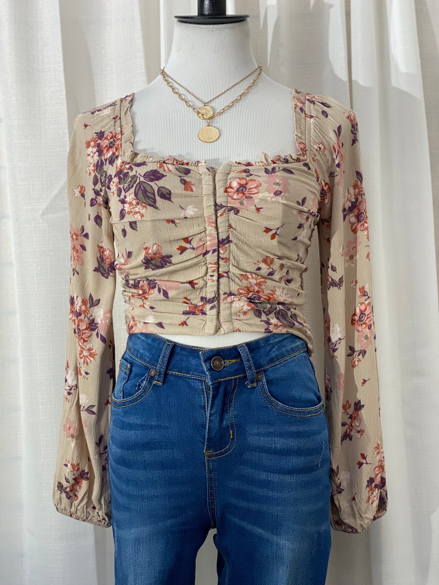 The “Keep It Flirty” Floral Corset Top