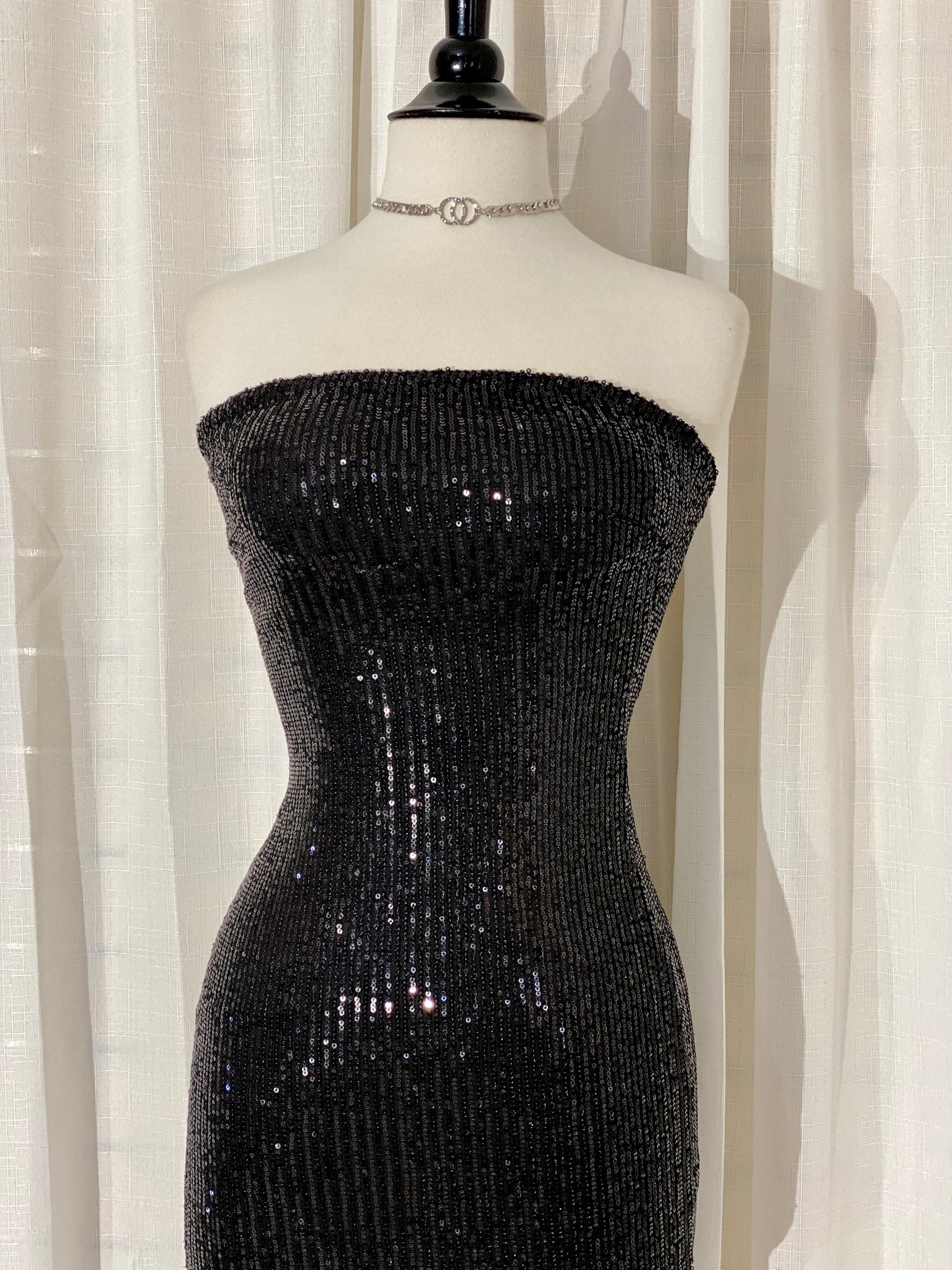 The “New Year New Me” Sequins Dress In Black