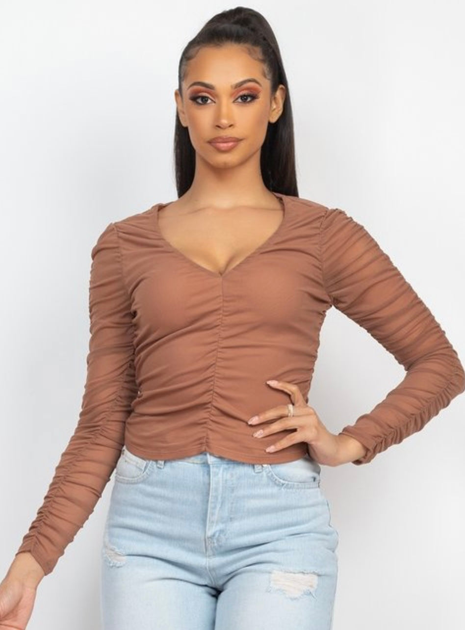 The “Emily” Ruched Top