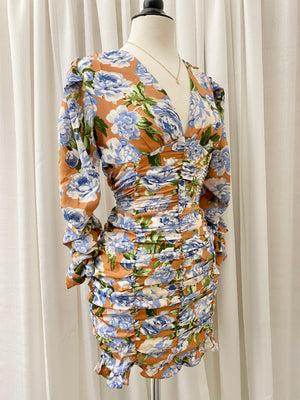 The “Isabella” Floral Ruched Dress