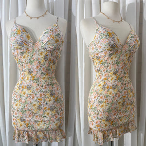 The “Valeria” Floral Smocked Dress