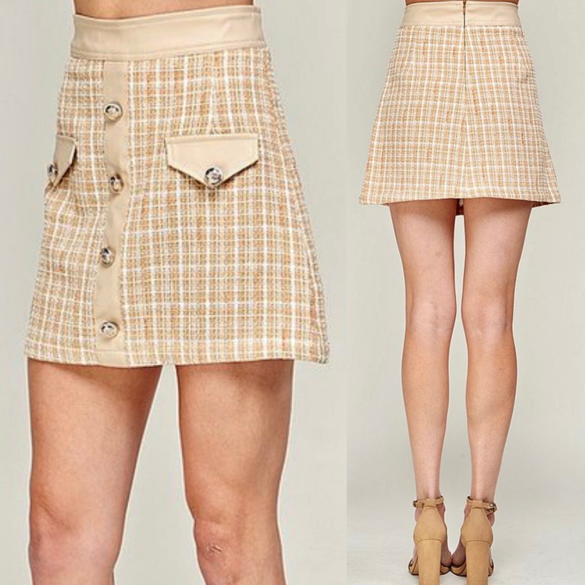 The “Preppy Babe” Tweed Skirt
